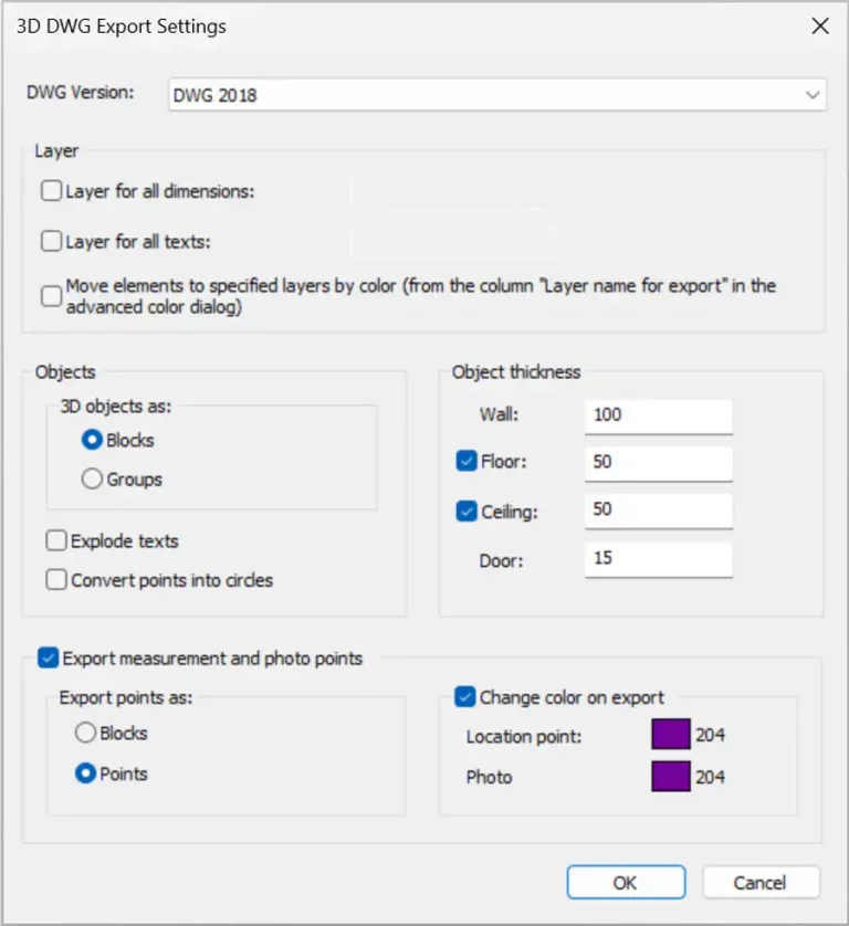 FlexiCAD4-3D-DWG-Export-Dialog